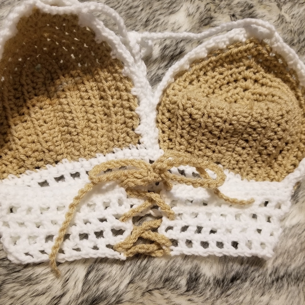 Crochet Bralette/Bikini Handmade - Picture 5 of 11